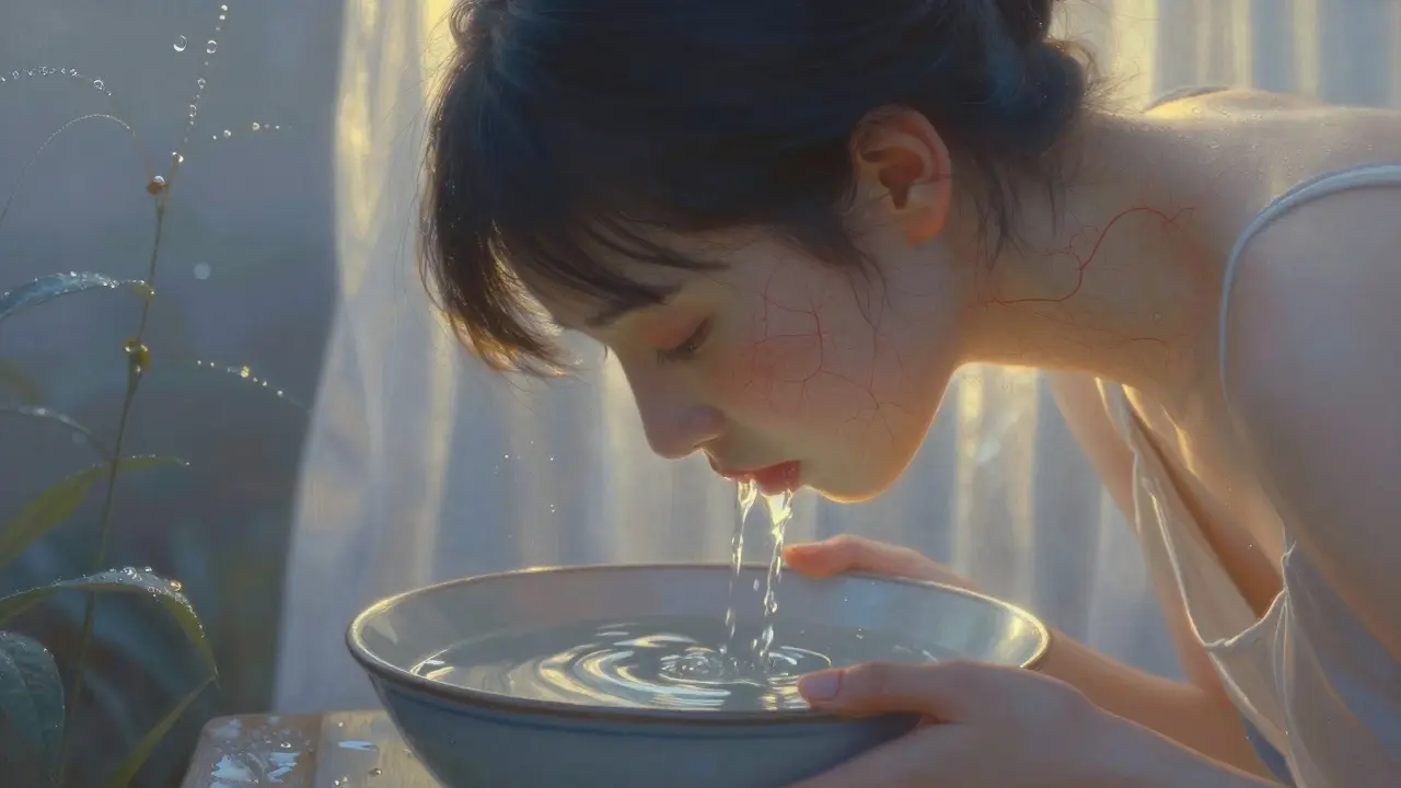 Acqua fredda sul viso al mattino: benefici reali e miti da sfatare